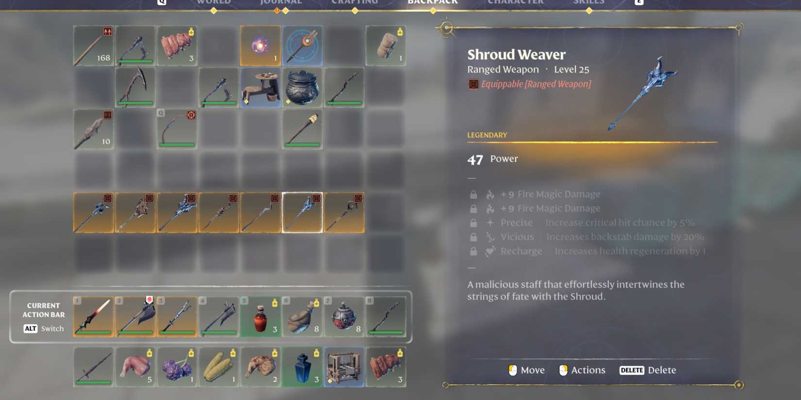 Shroud Weaver Staff Weapons, Ranked