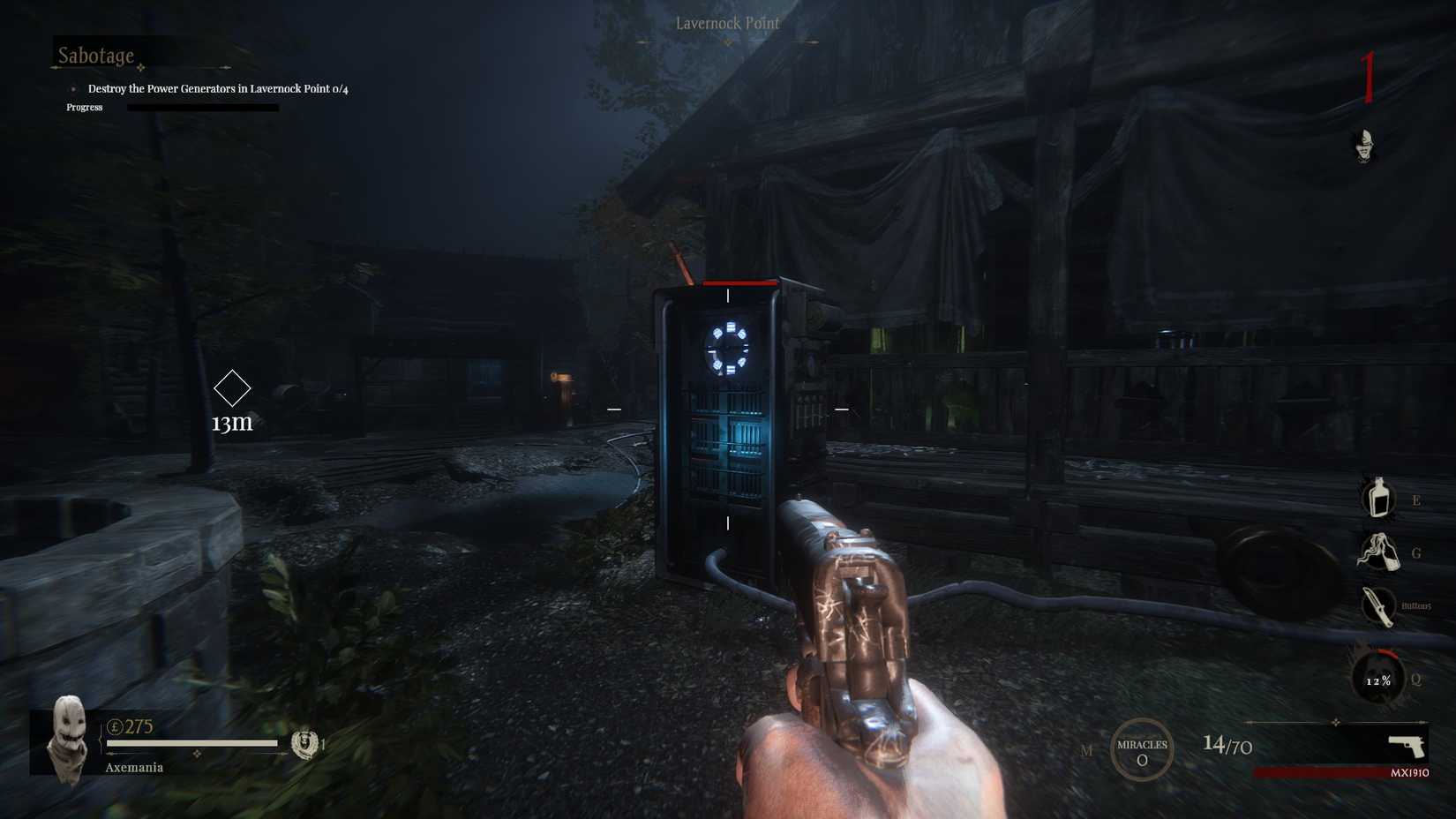 A generator in Sker Ritual