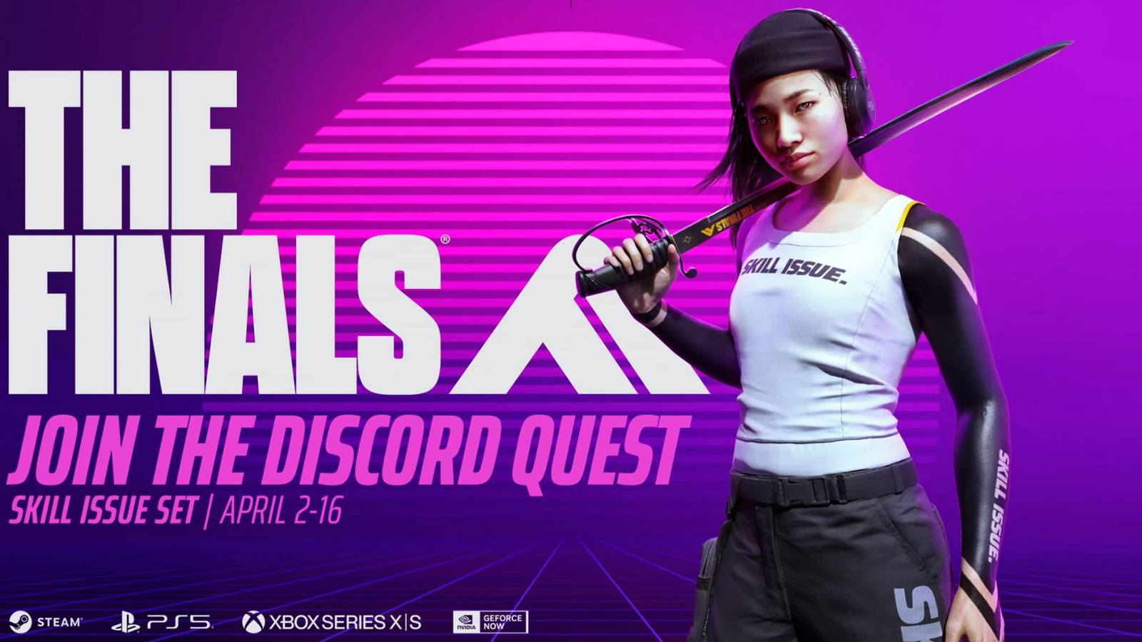 Skill Issue bundle via The Finals redeem code in Discord Quest 