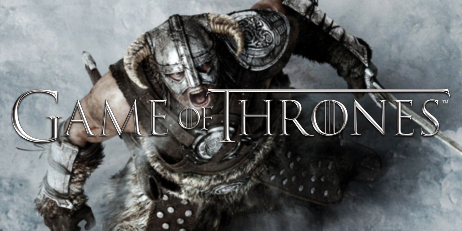 Skyrim Key Art Game of Thrones Logo