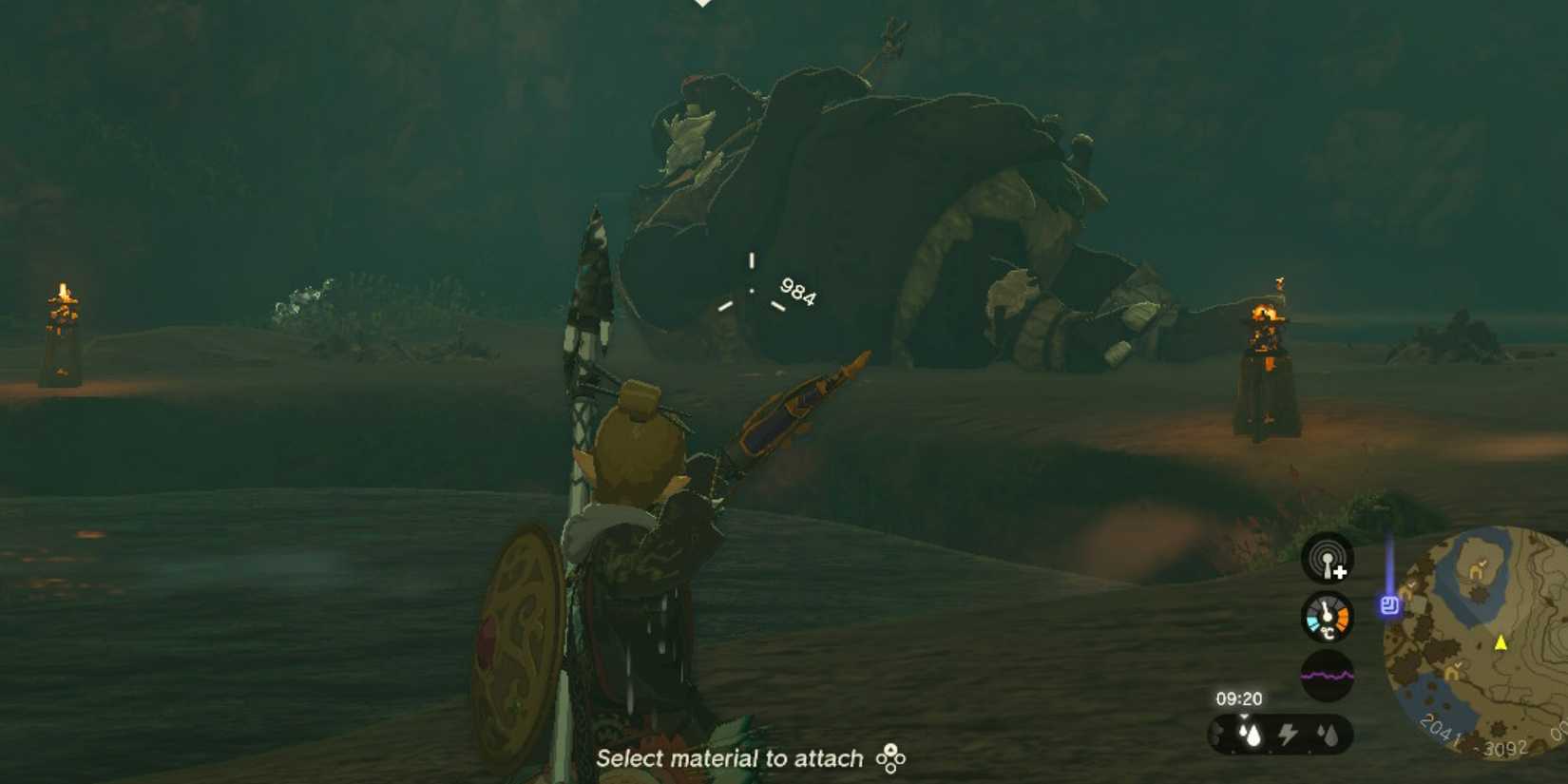 sleeping black hinox in zelda totk