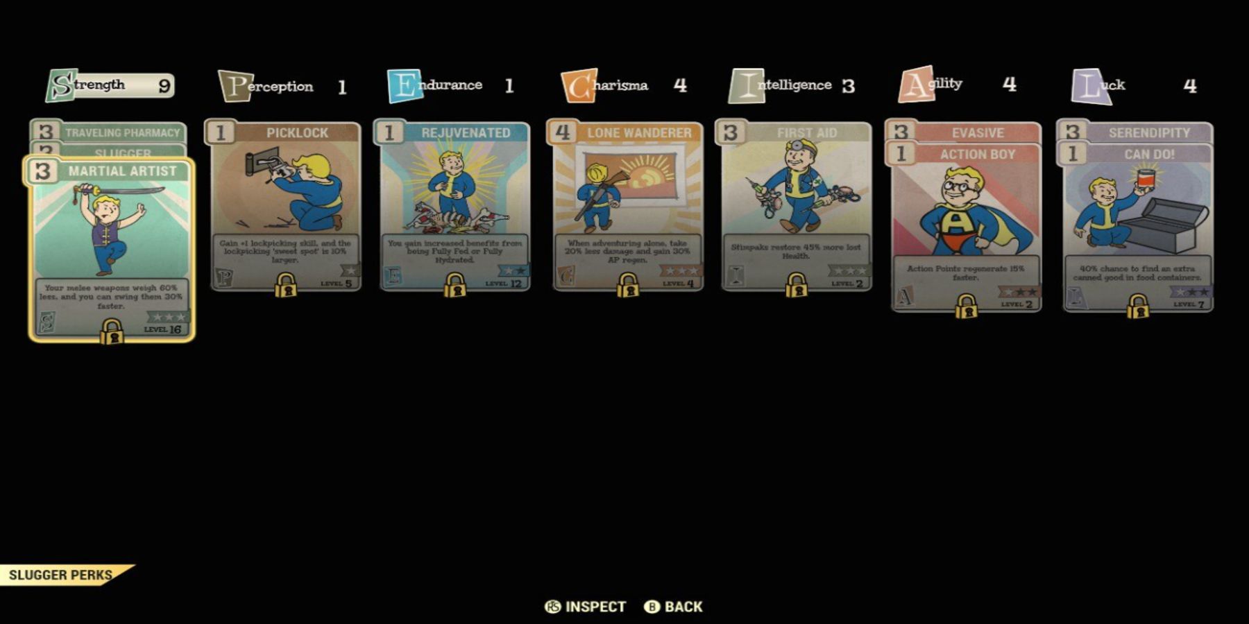 Slugger Perk Cards Battle Ready Fallout 76