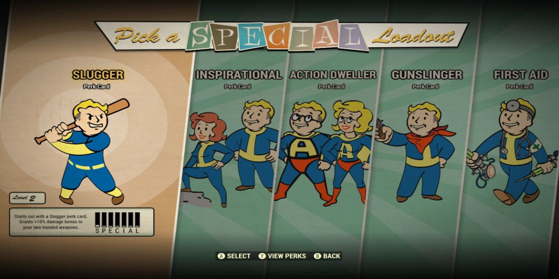 Slugger Perk Loadout Fallout 76