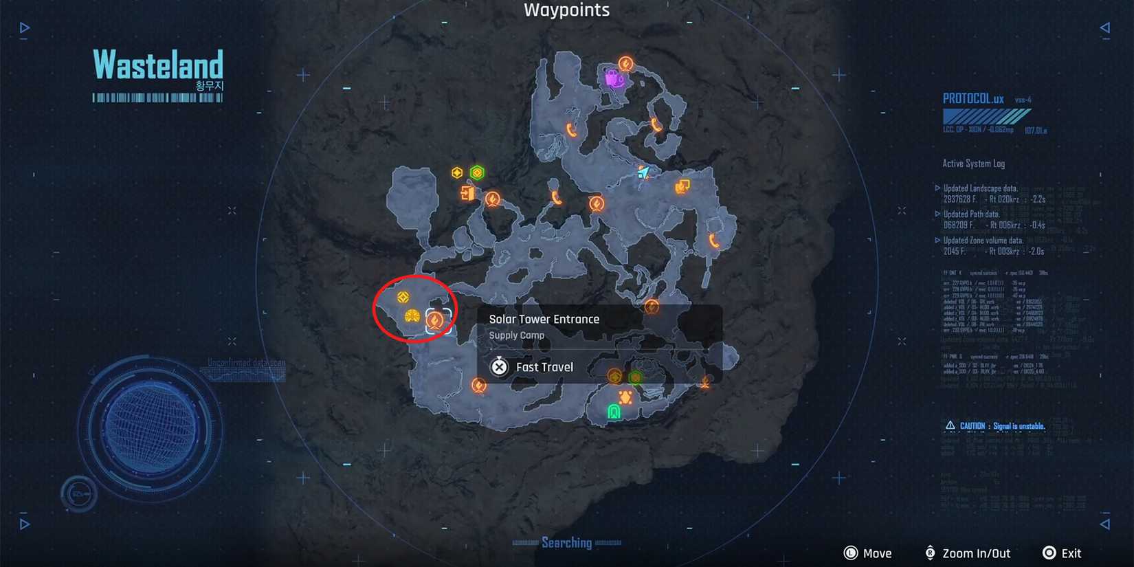 solar tower location in stellar blade