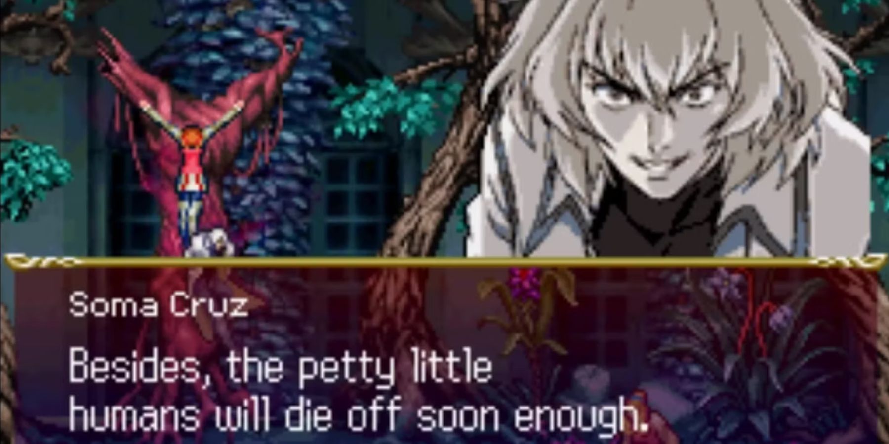 Soma Cruz in Castlevania: Dawn of Sorrow