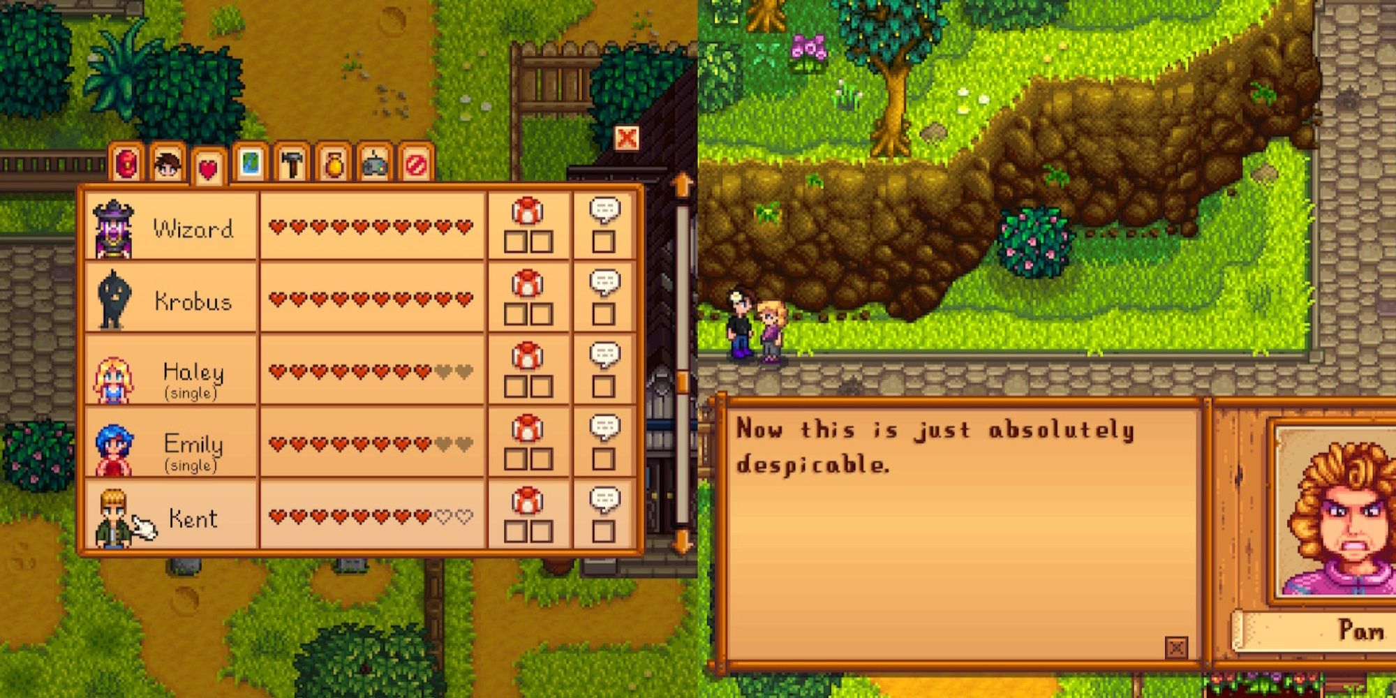 Худшие подарки в Stardew Valley