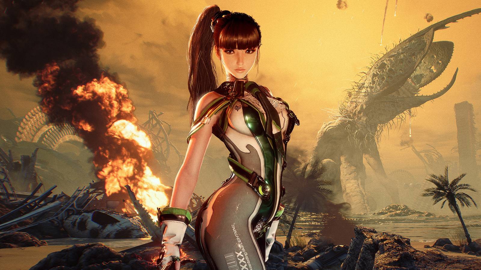 stellar blade eve and monsters