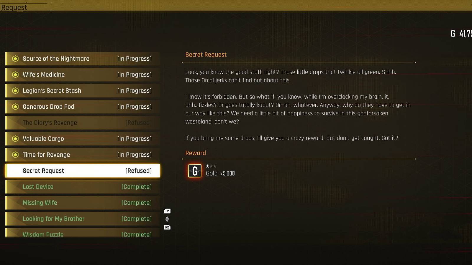 stellar blade quest refused