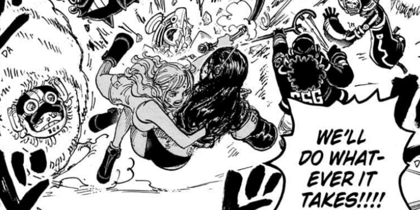 straw hats protecting nico robin one piece 1115
