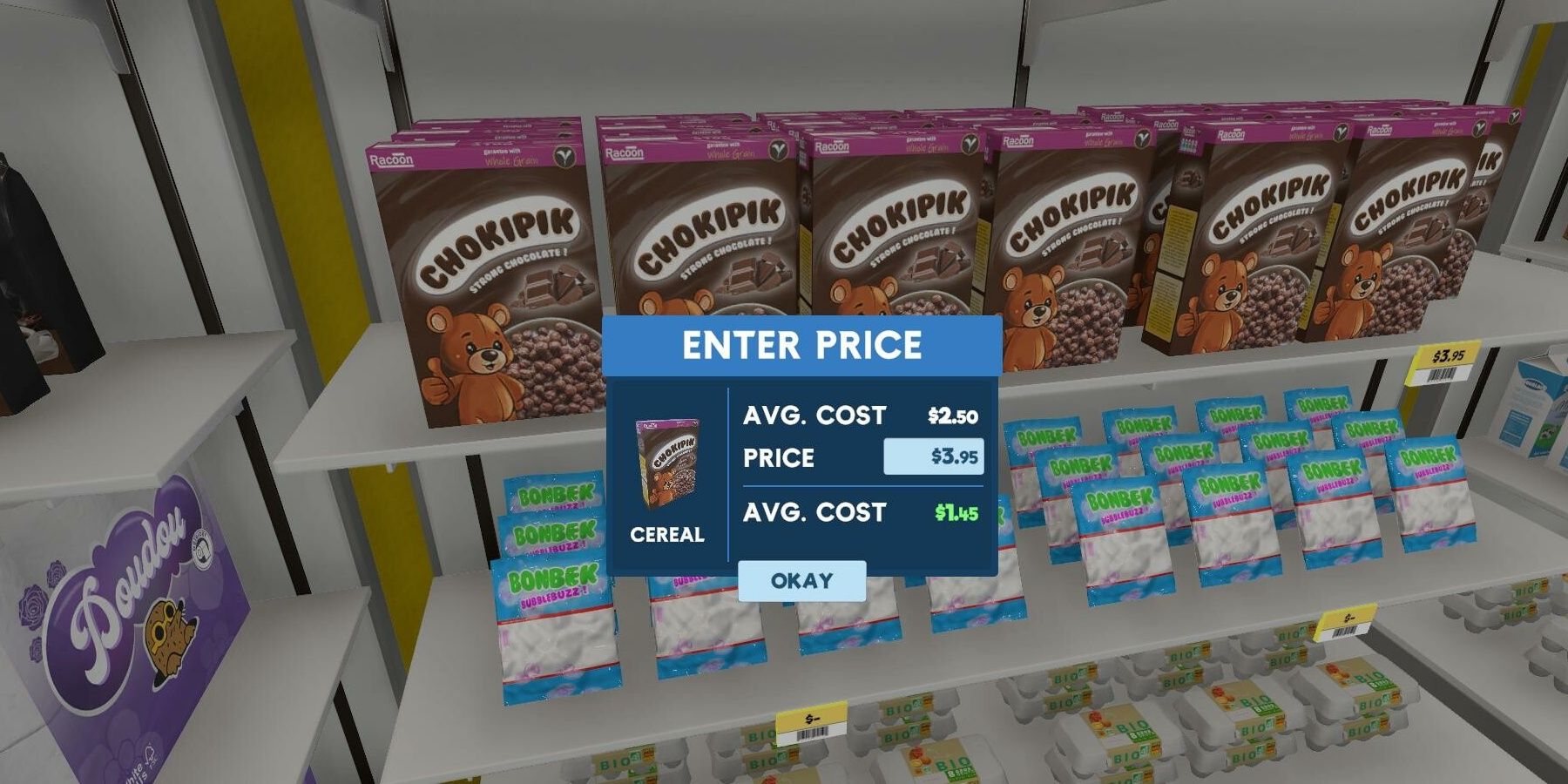 Pricing Cereal in Supermarket Simulator