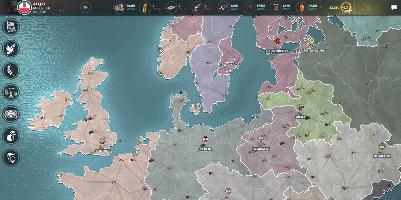 Supremacy 1914 World War 1 Map of Northern Europe