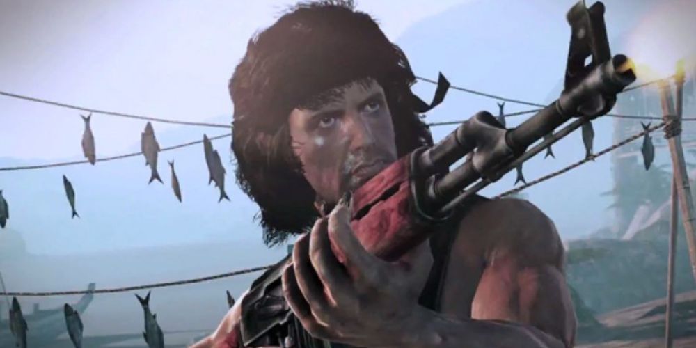Sylvester Stallone as John Rambo in Rambo: The Video Game