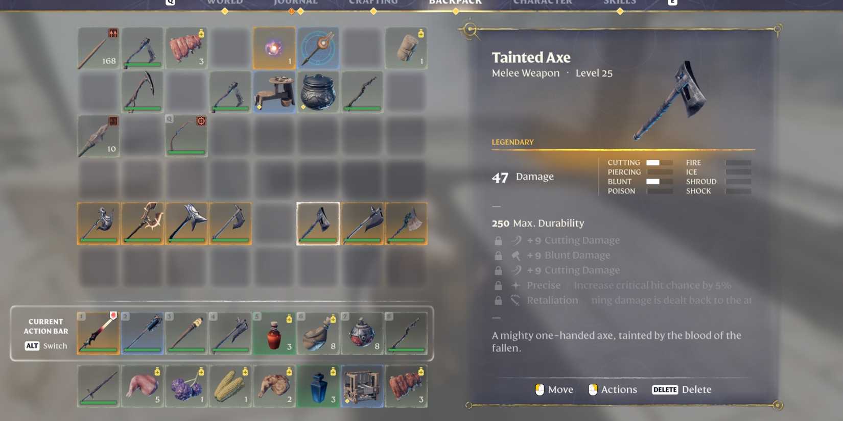 Tainted Axe In Enshrouded