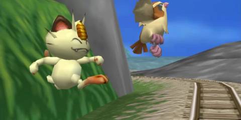 Taking pictures in Pokemon Snap