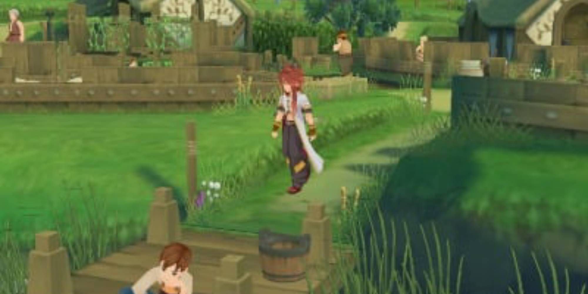 Tales of the Abyss 3DS a grassy town