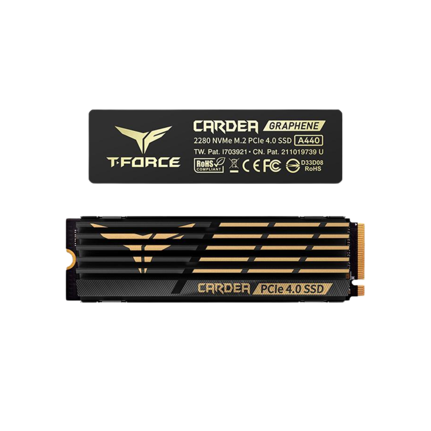 Team Group T-FORCE CARDEA A440 M.2 2280 1TB PCIe Gen 4.0 x4 NVMe 1.4, PS5 Compatible, Internal Solid State Drive (SSD) TM8FPZ001T0C327