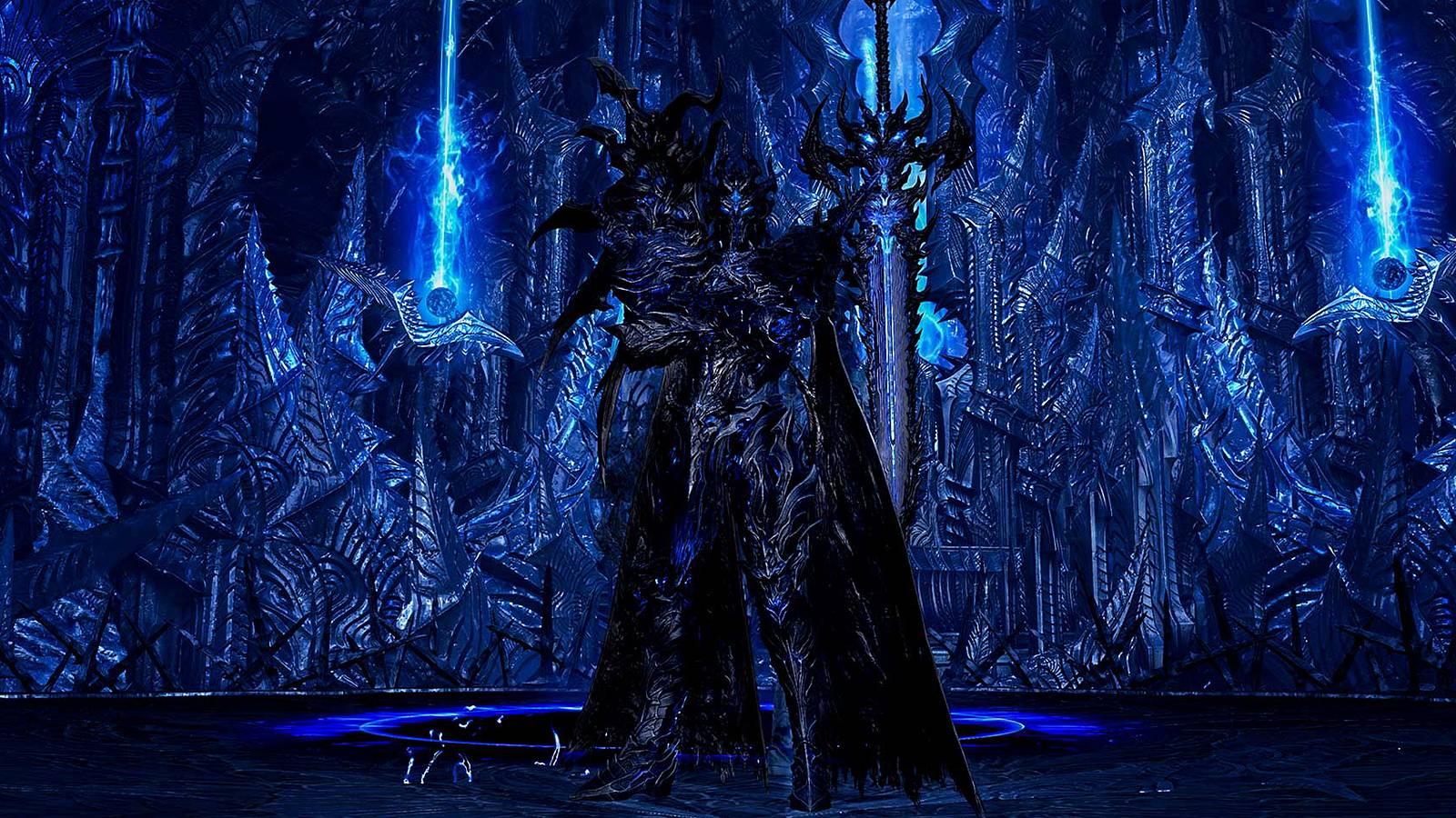 Thaemine in his throne room in Lost Ark