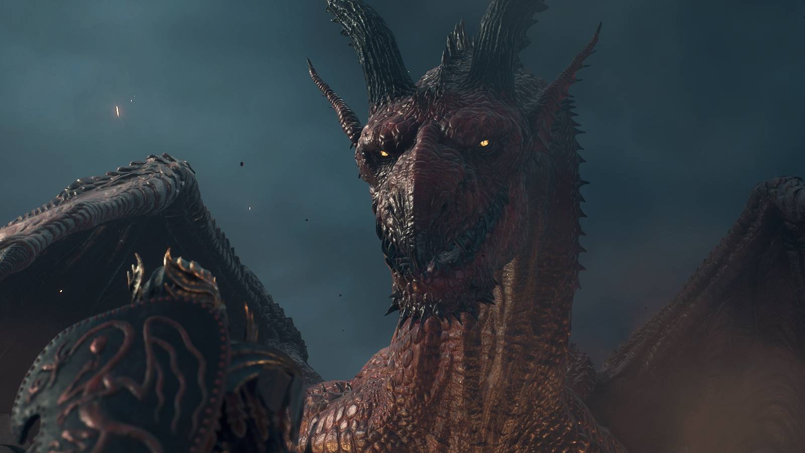 The Arisen facing the Dragon at the end of Dragon's Dogma 2