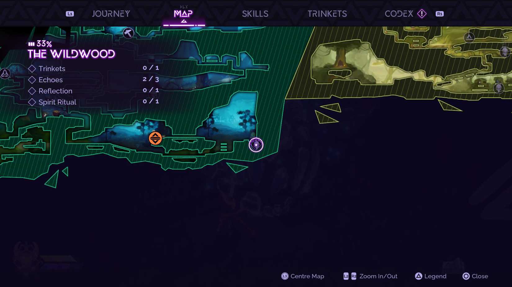 The Dance of the Shaman Map in Tales of Kenzera