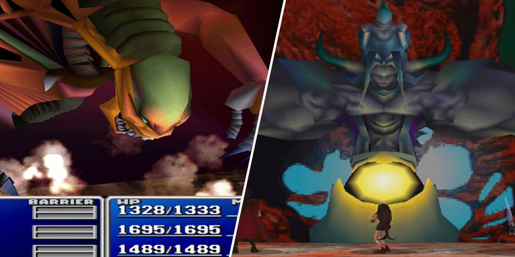 The Demons Gate and Bizarro-Sephiroth boss fights in Final Fantasy 7