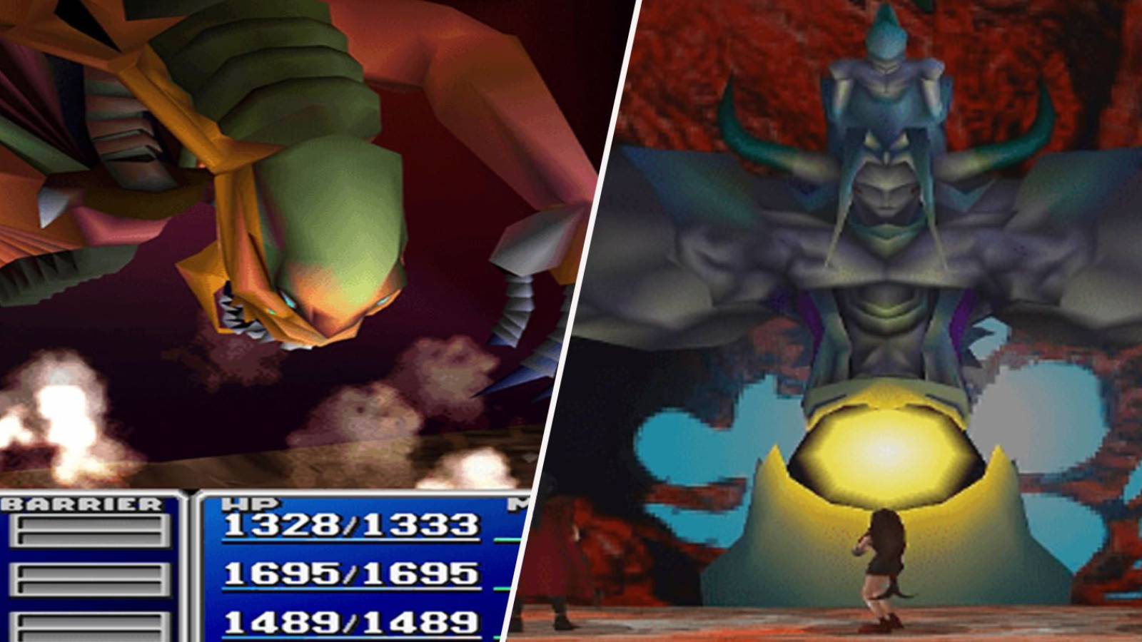 The Demons Gate and Bizarro-Sephiroth boss fights in Final Fantasy 7