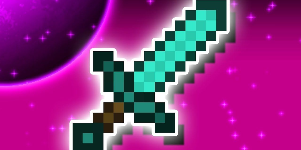 The Diamond Sword from Minecraft in Terraria