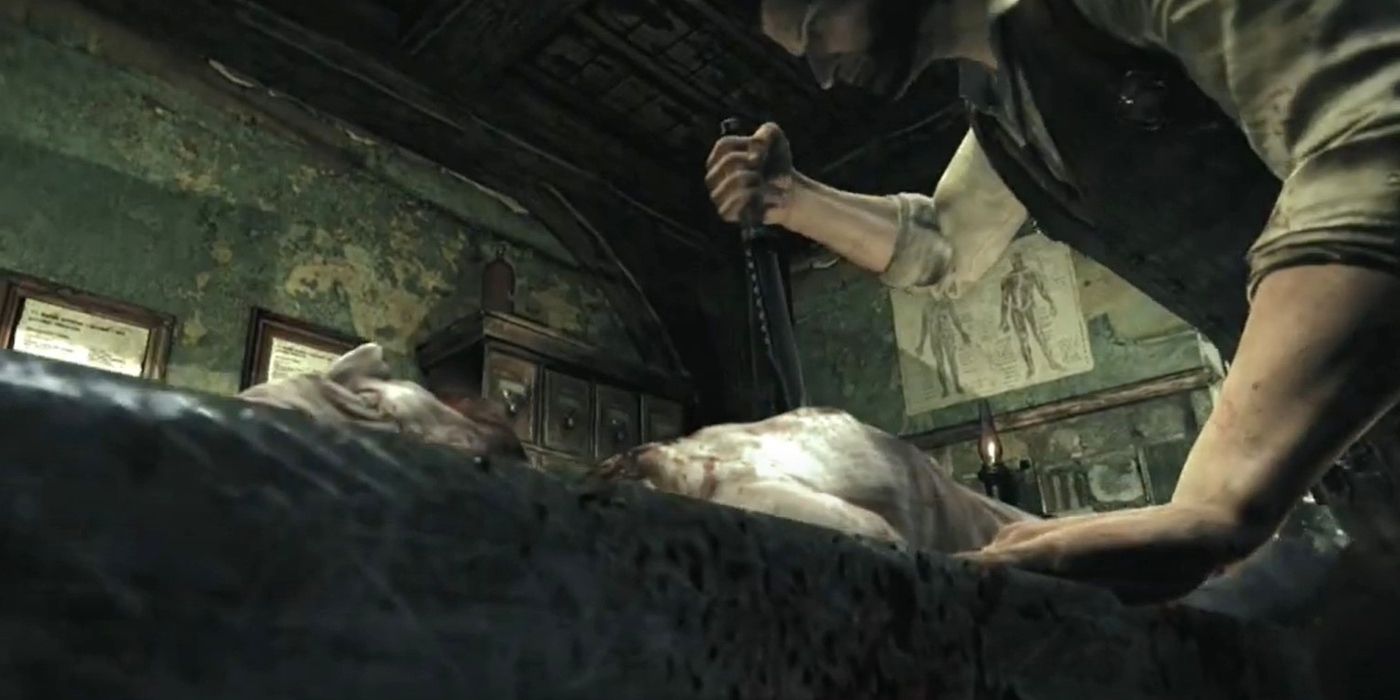 The autopsy scene in The Evil Within
