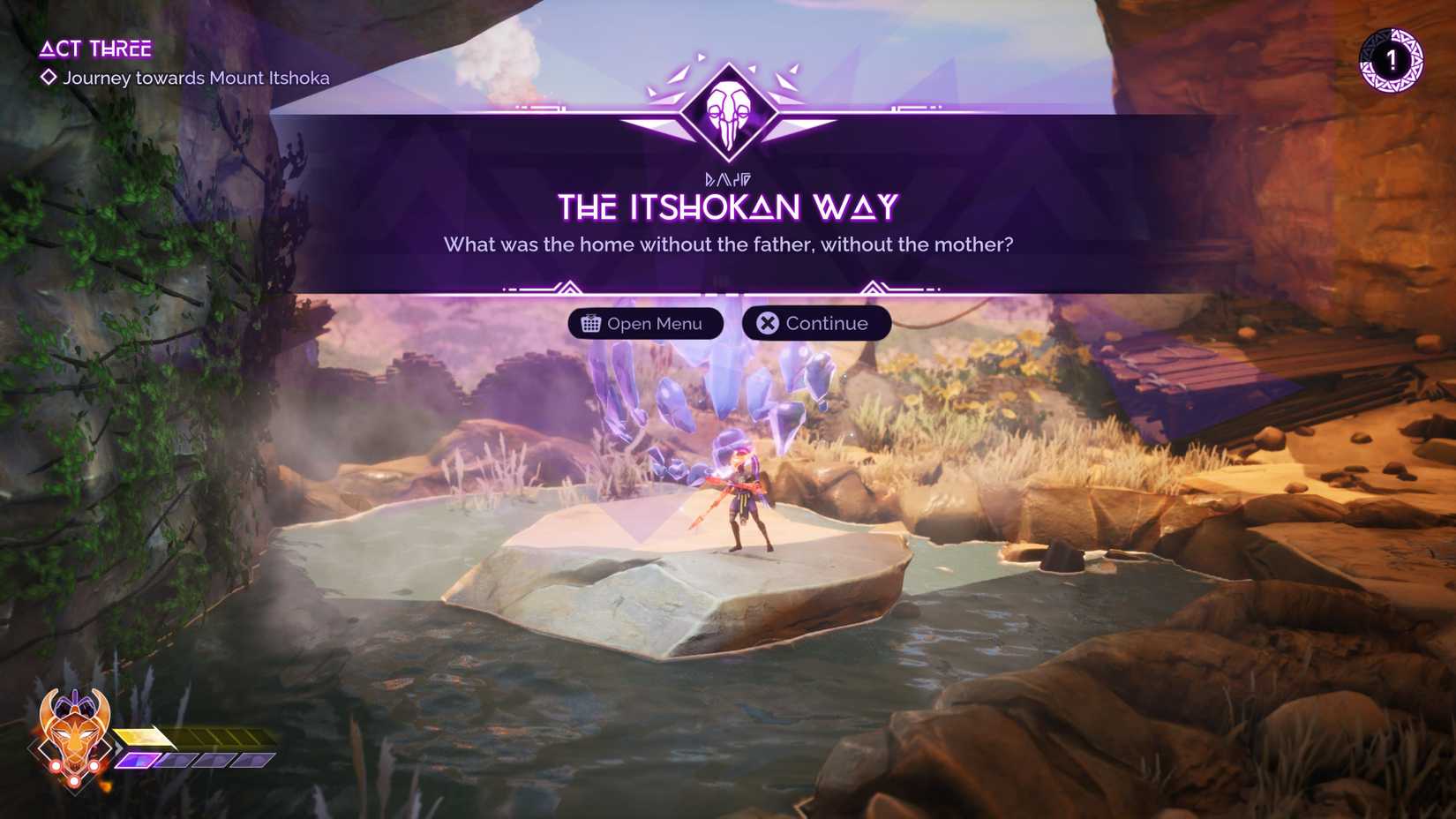 The Itshokan Way Echo in Tales of Kenzera