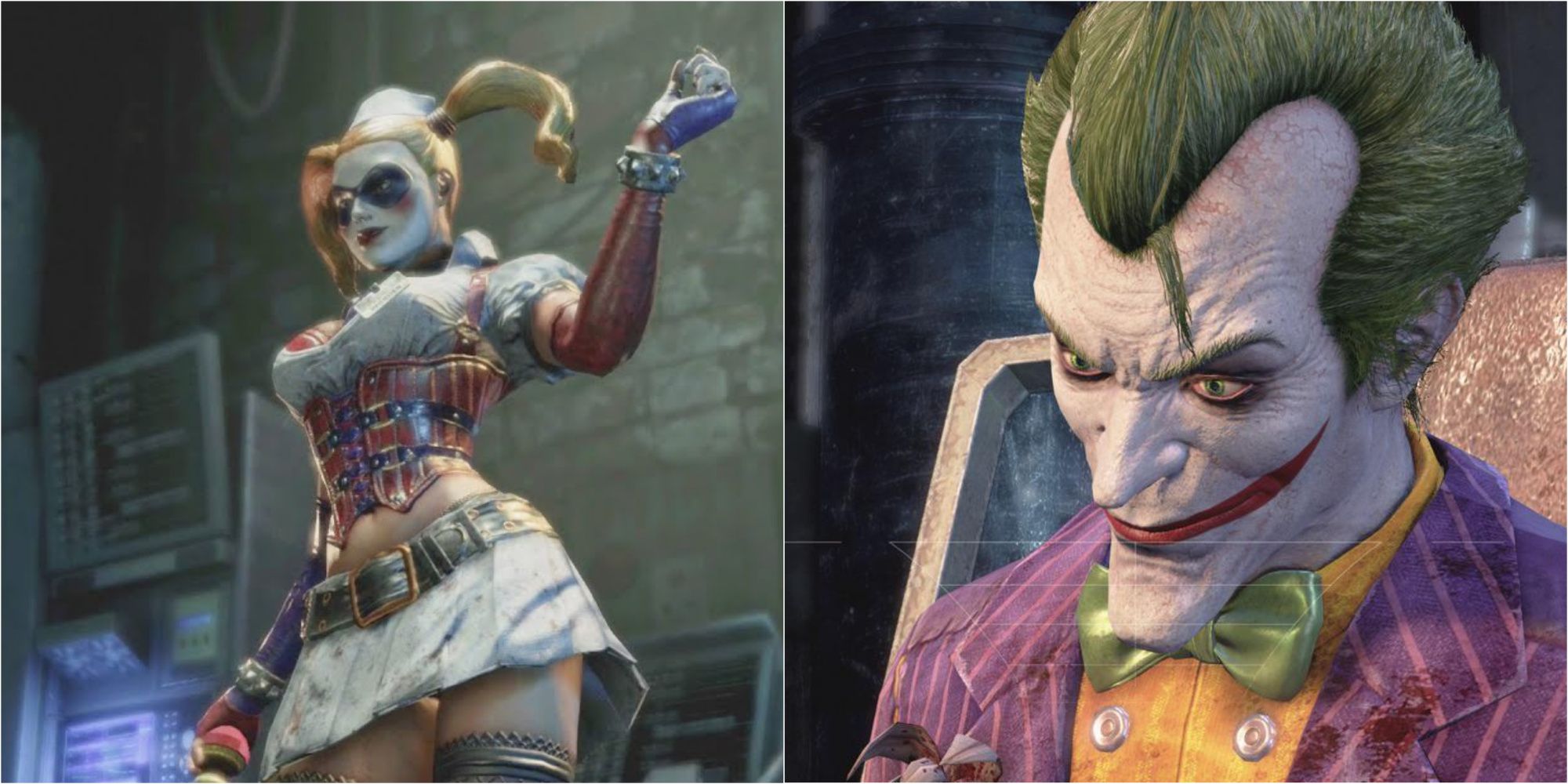 The Joker And Harley Quinn in Batman Arkham Asylum