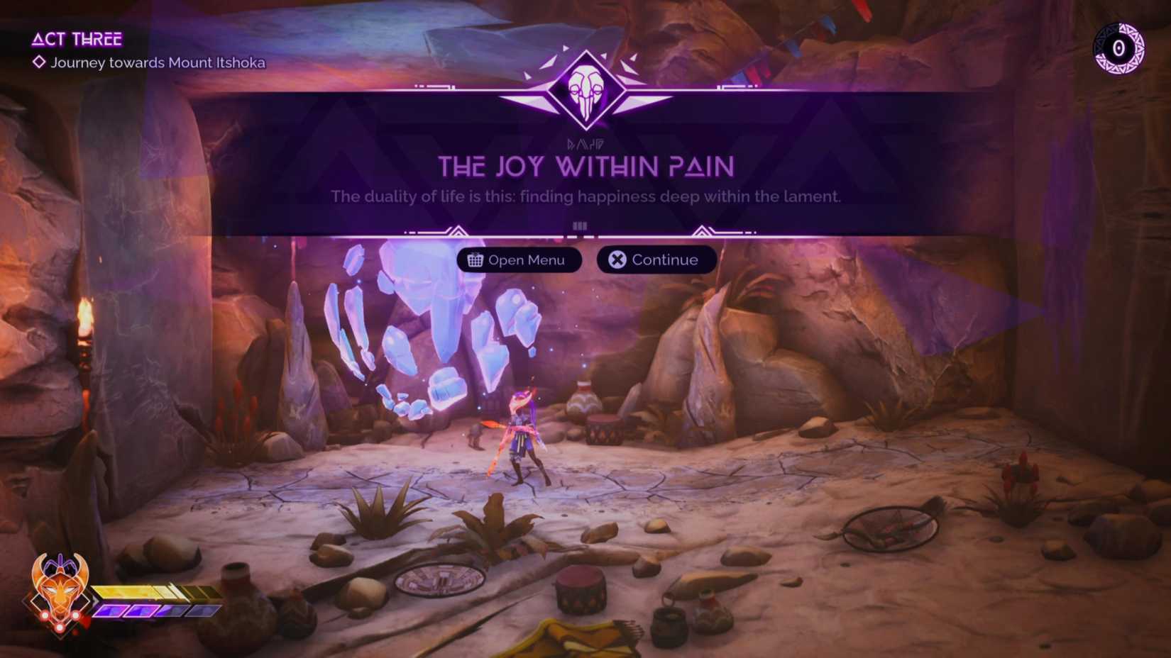 The Joy Within Pain Echo in Tales of Kenzera