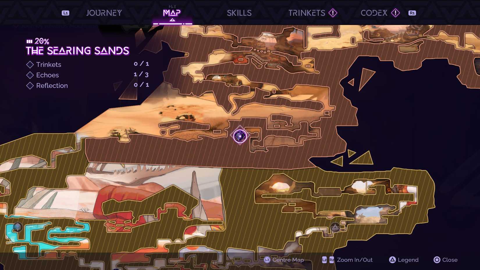 The Joy Within Pain Map in Tales of Kenzera