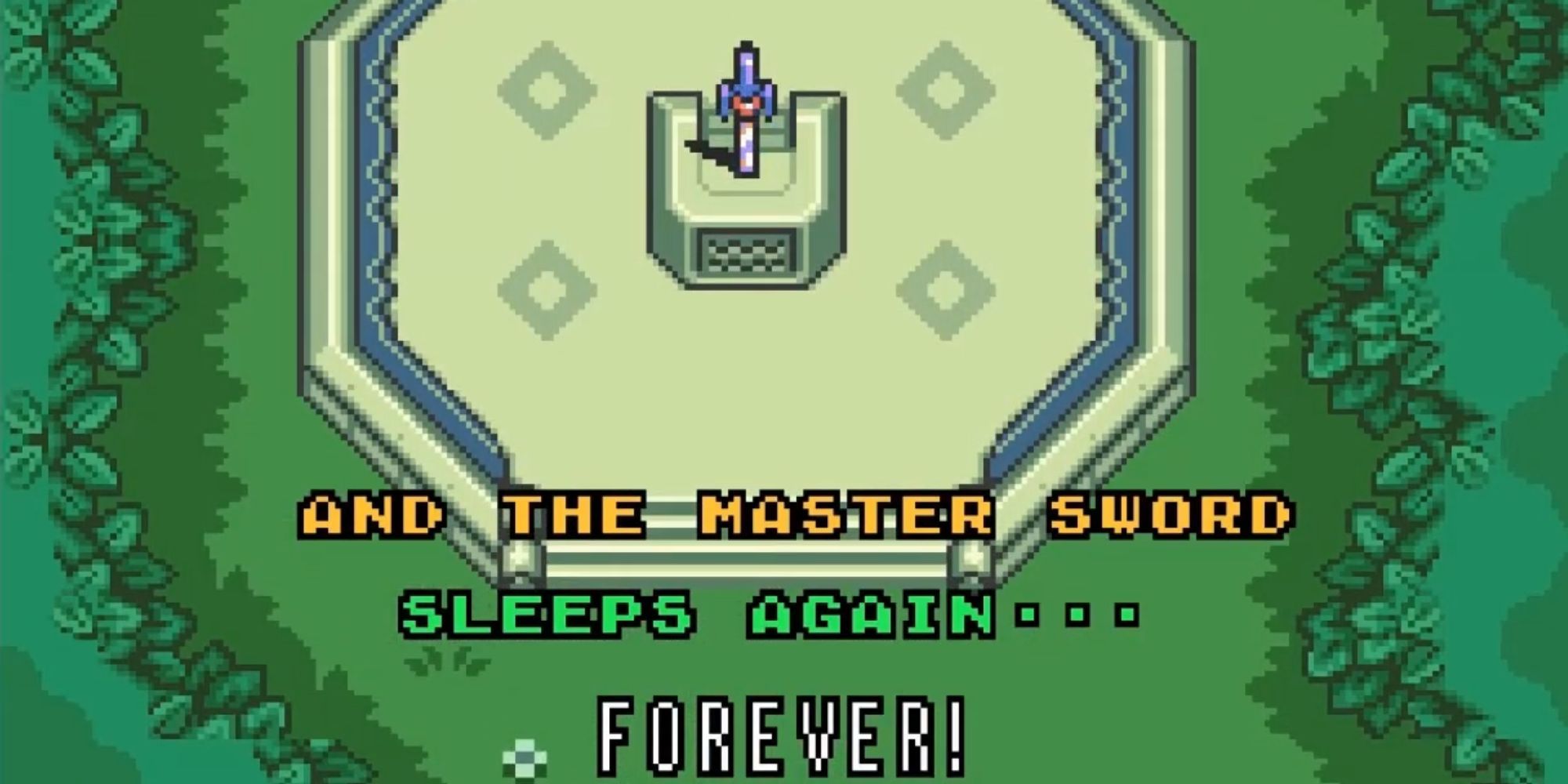 The Master Sword is put to rest.