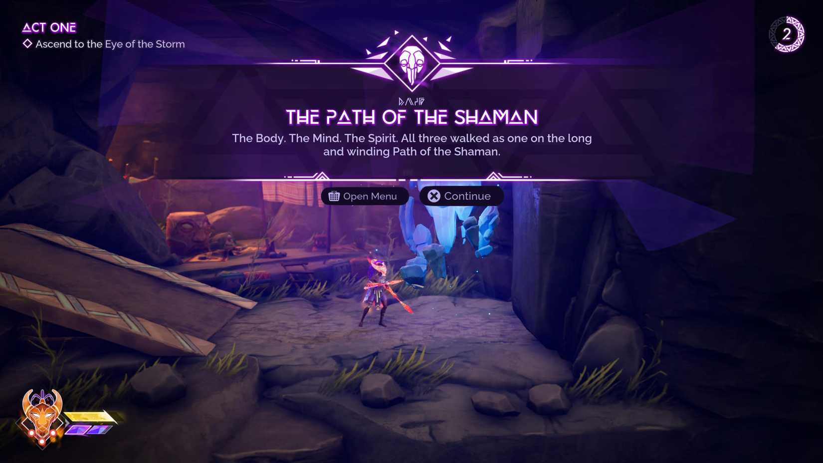 The Path of the Shaman Echo in Tales of Kenzera