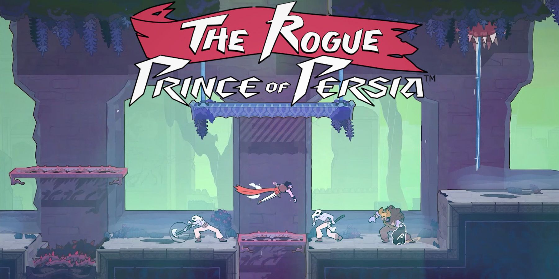 The Rogue Prince of Persia action promo screenshot with game logo on top