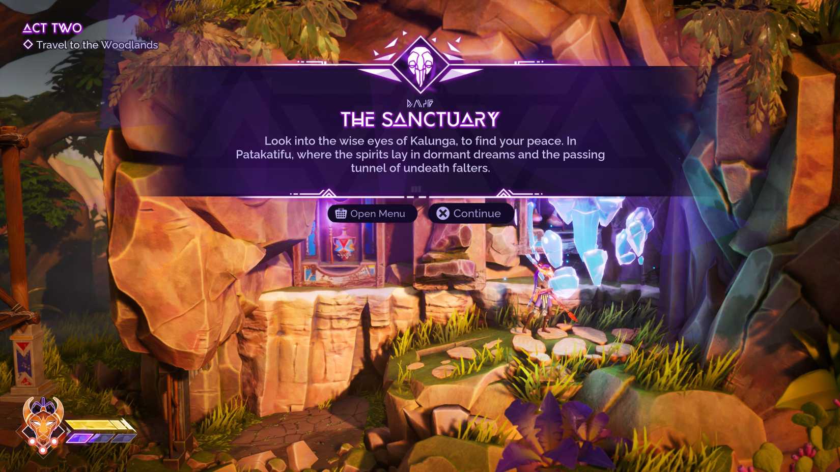 The Sanctuary Echo in Tales of Kenzera