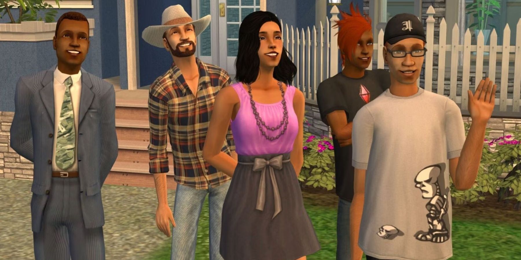 5 sim household in the sims 2
