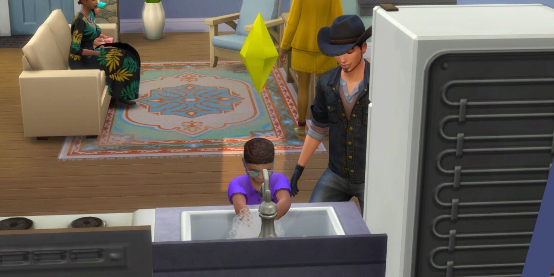 The Sims 4 Child Washing Dishes