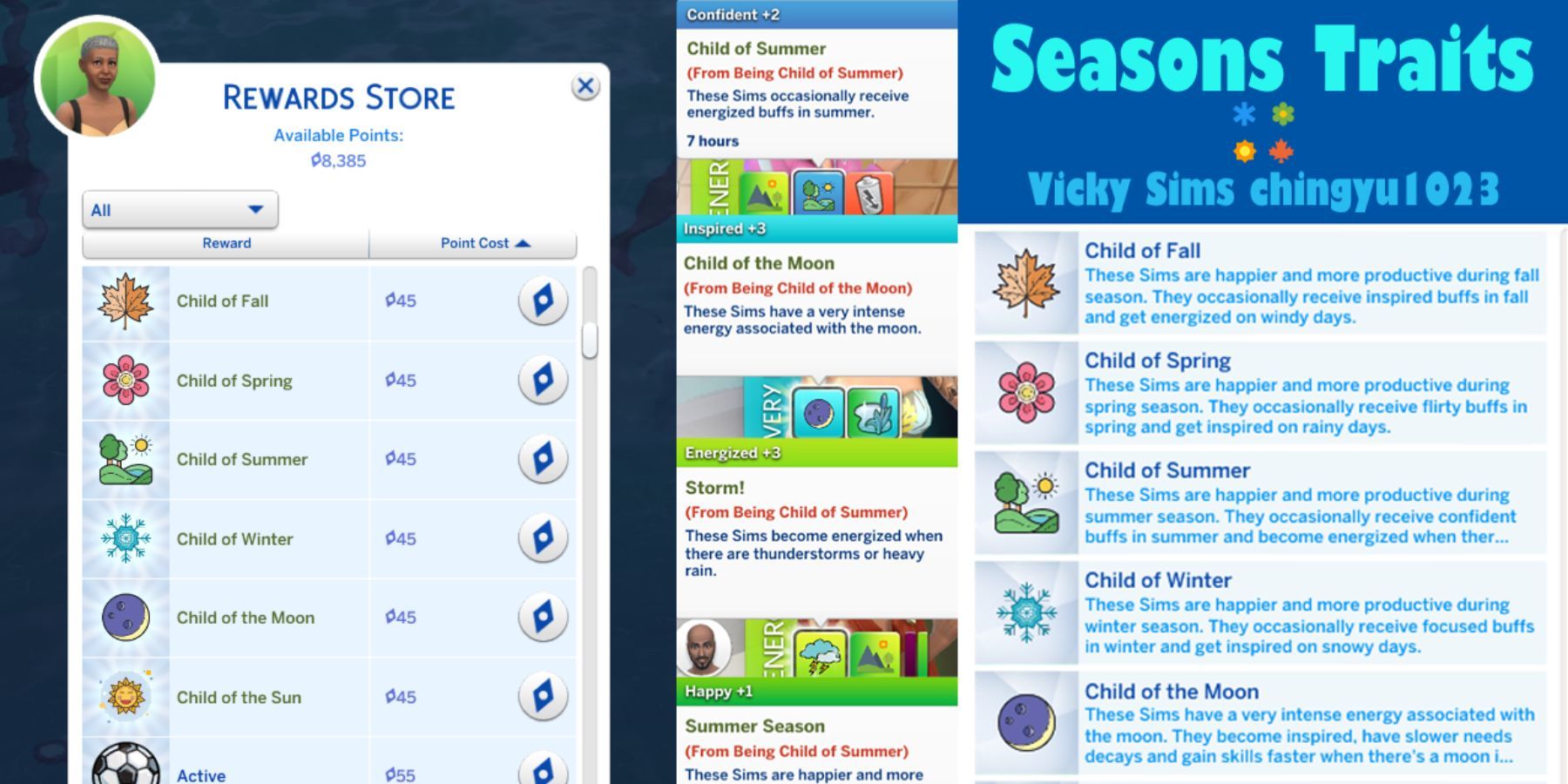 The Sims 4 Seasons Traits