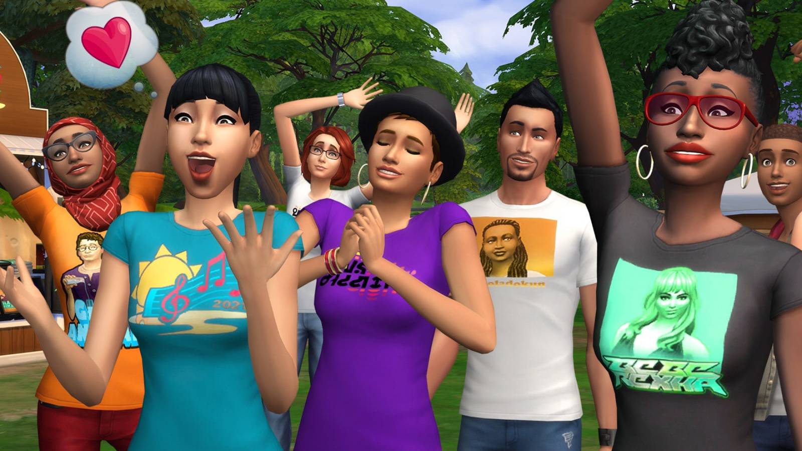 the sims 4 crowd screenshot