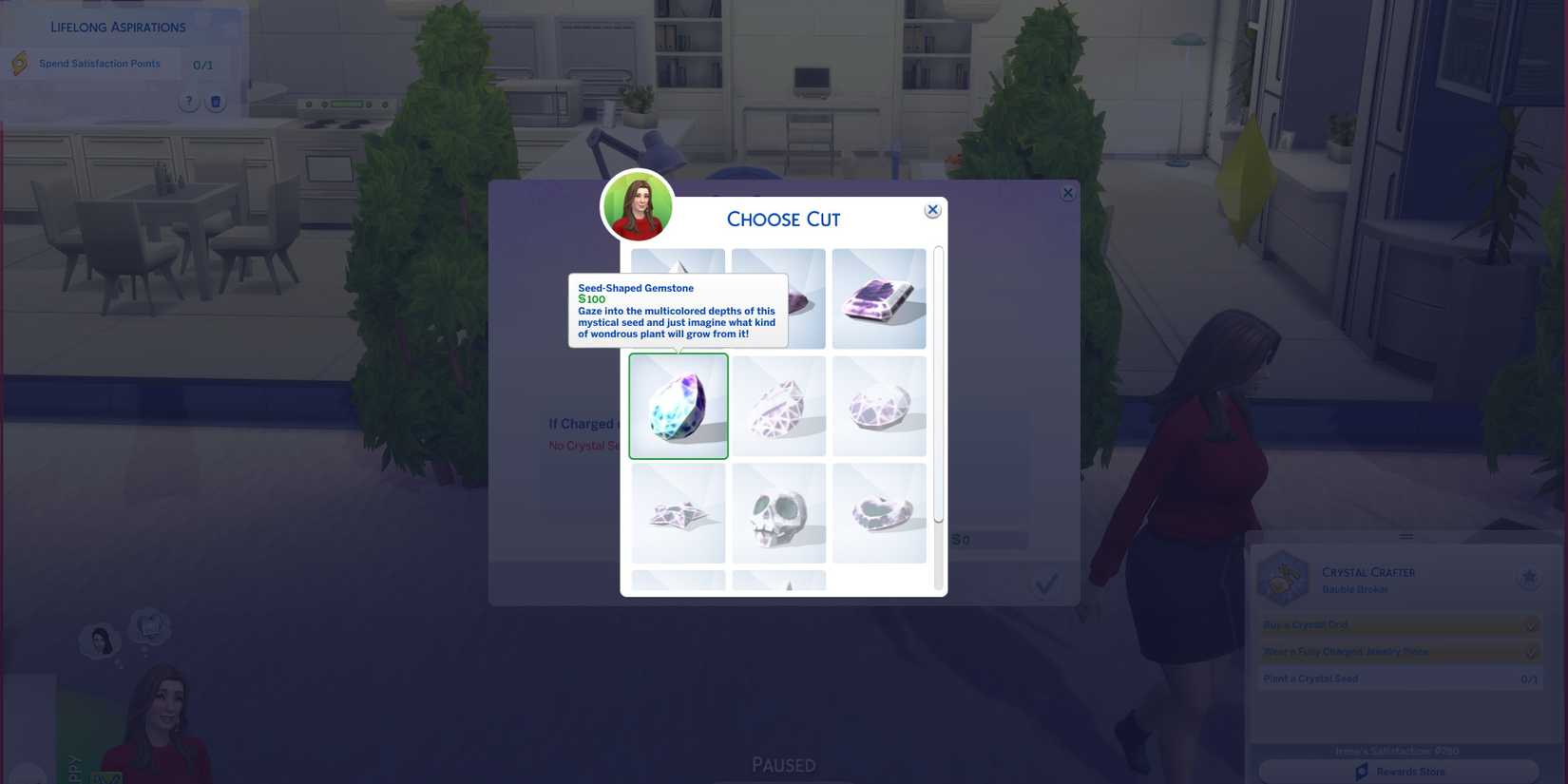 Image of a Crystal Seed that can be crafted in The Sims 4