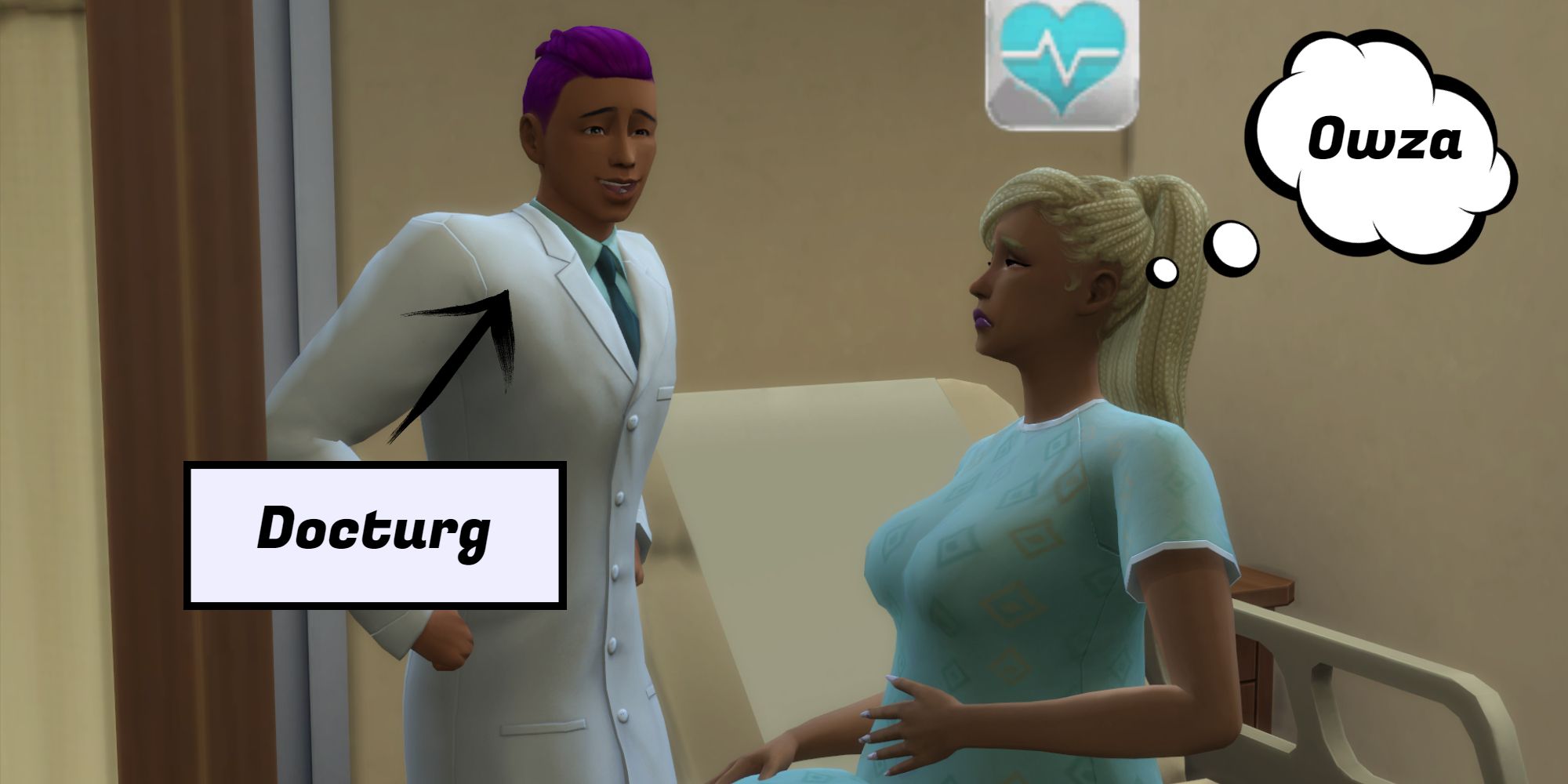 Docturg is the Simlish word for Doctor