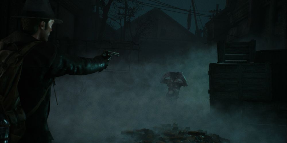 The Sinking City Monster in the Fog