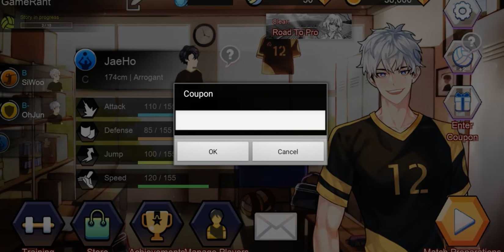 The Spike the codes tab