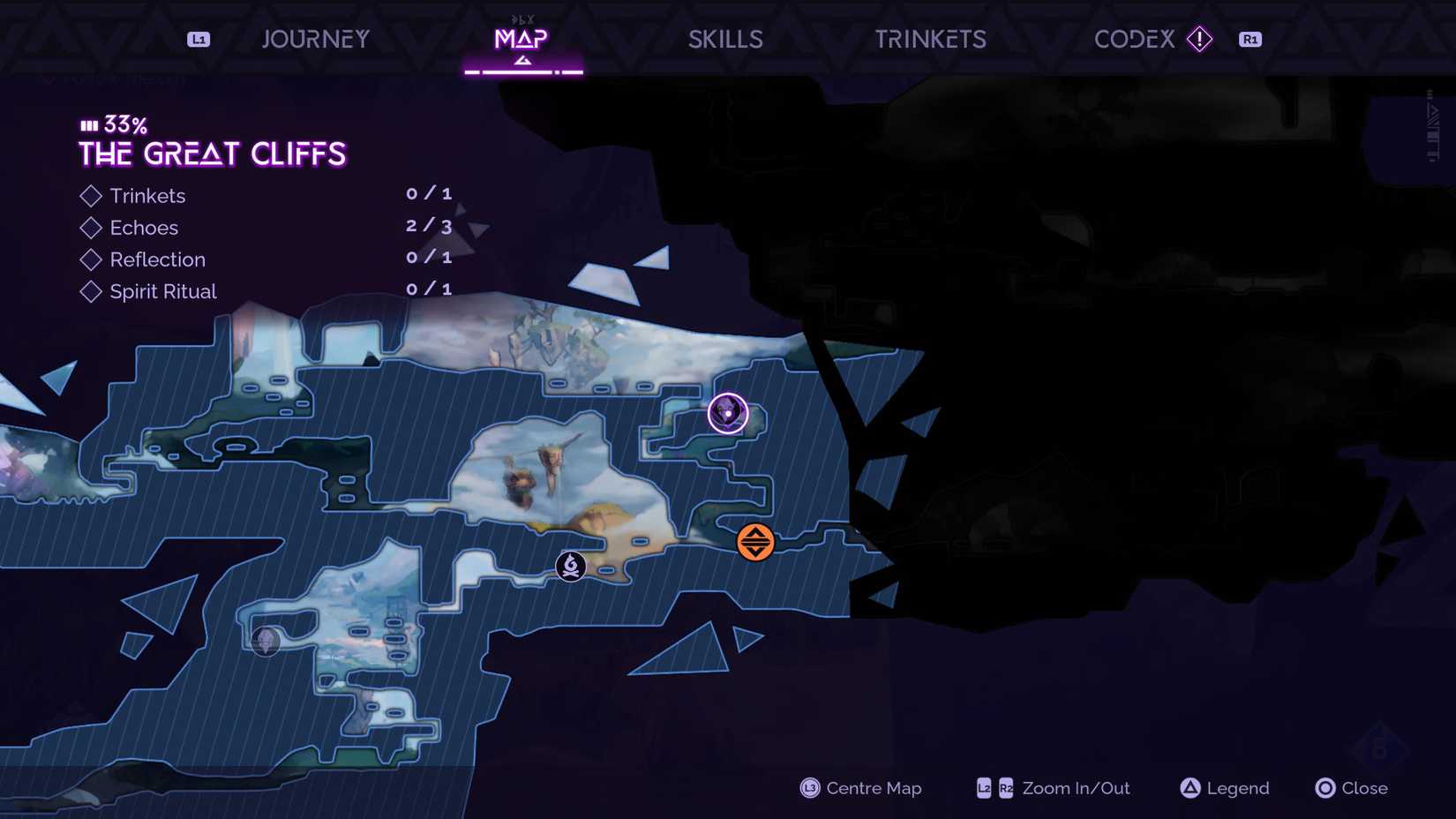 The Spirits of Kenzera Map in Tales of Kenzera