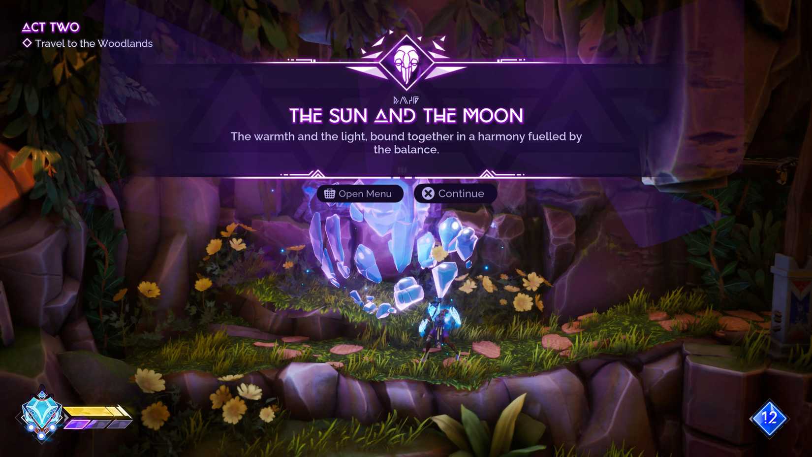 The Sun and The Moon Echo in Tales of Kenzera