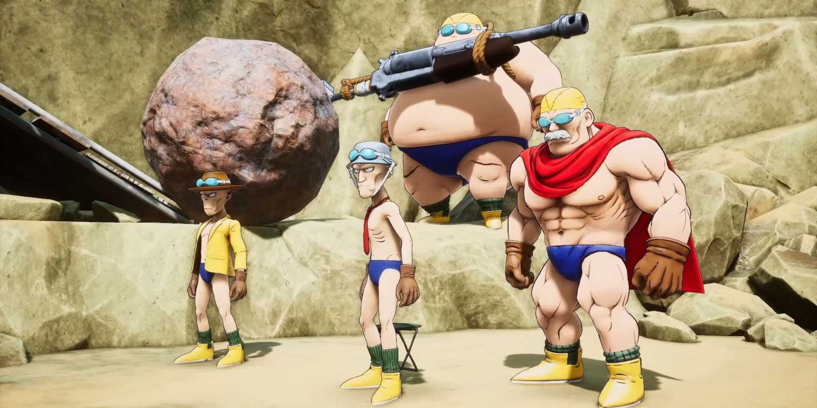 The Swimmers Family standing together before their fight.