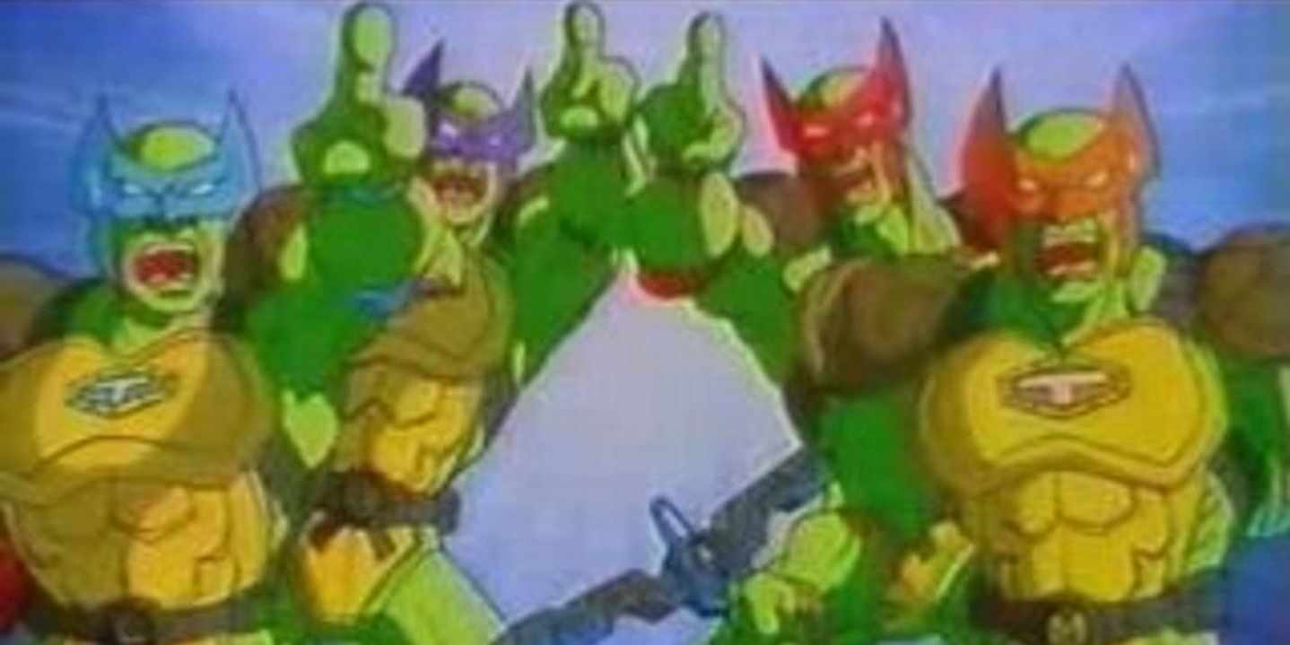 The Turtles in Mutant Turtles: Superman Legend