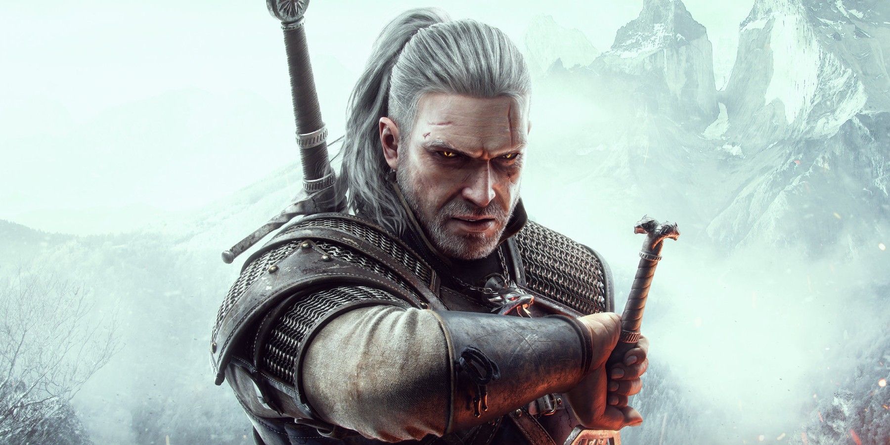 the witcher 3 wild hunt geralt drawing a sword