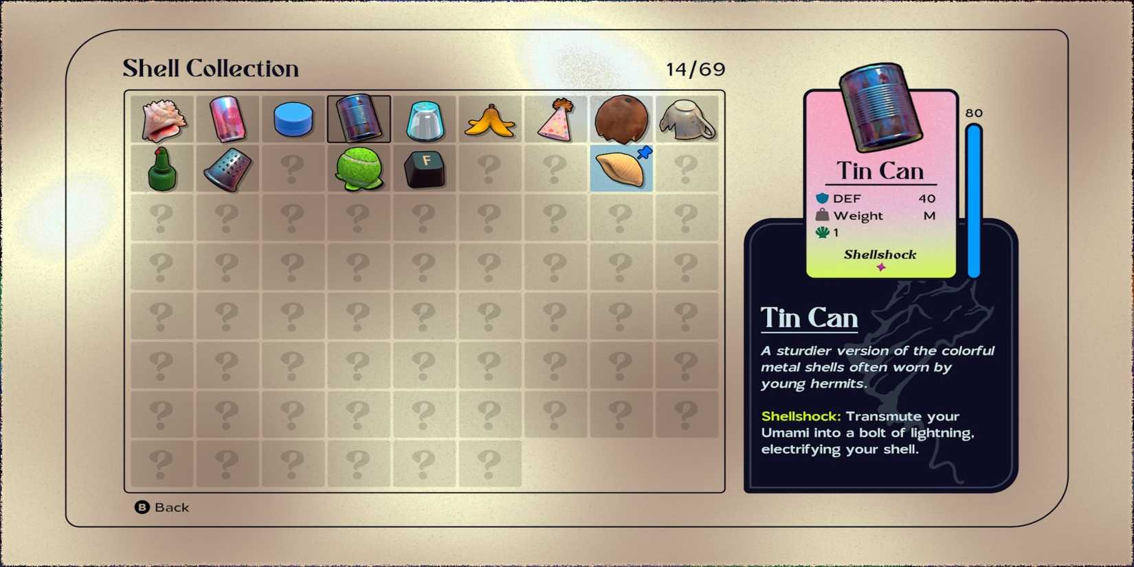 Tin Can shell in Another Crab's Treasure