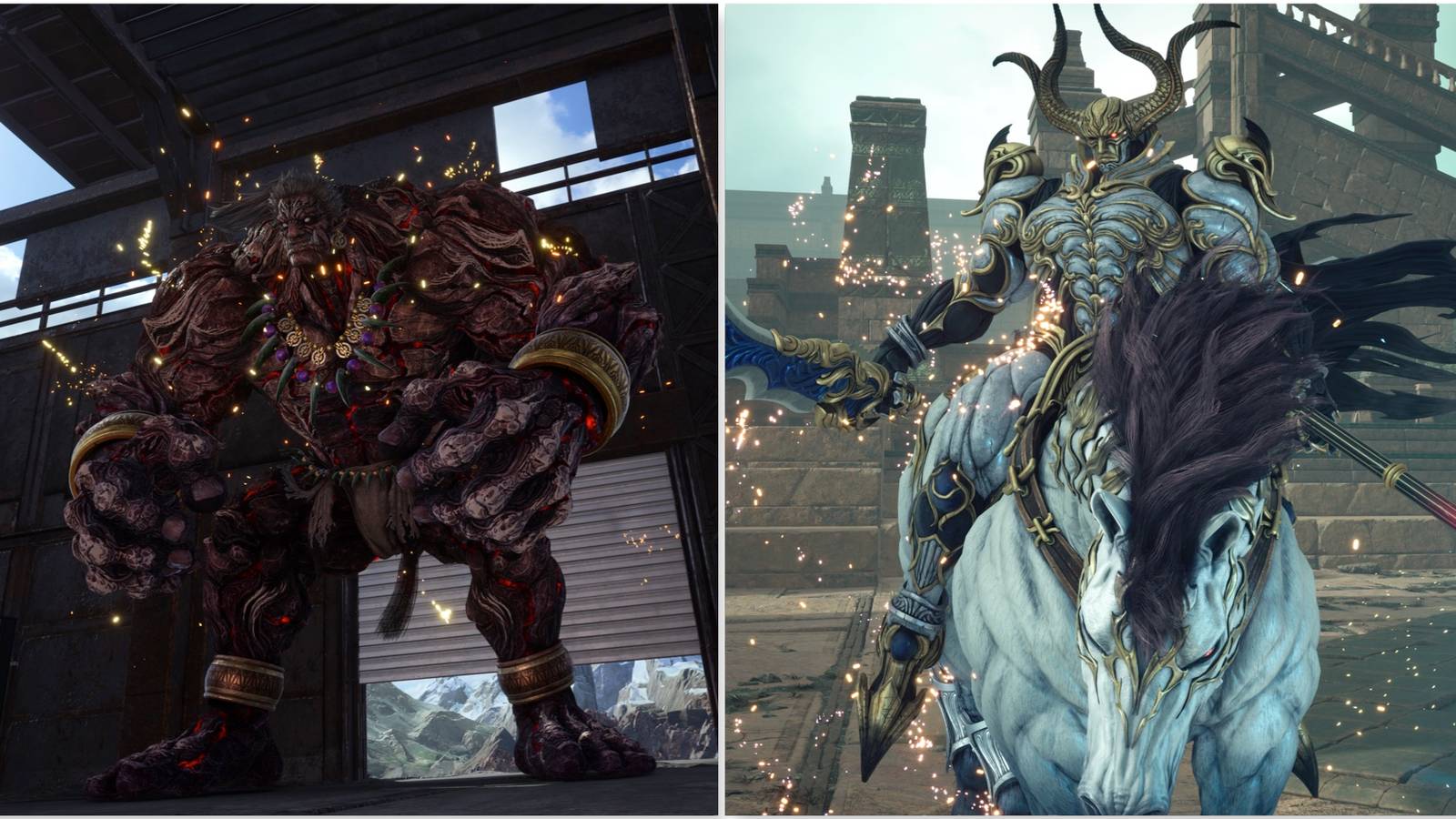 Titan and Odin in Final Fantasy 7 Rebirth